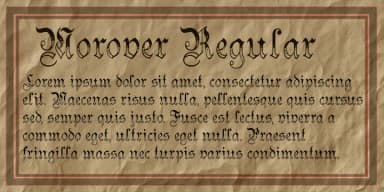 Morover by Greater Albion Typefounders — Blackletter Font — thumbnail 2