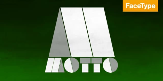 MOTTO by FaceType — Decorative Font