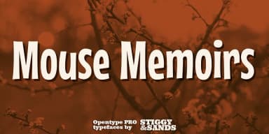 Mouse Memoirs Pro by Stiggy & Sands — Decorative Font — thumbnail 1