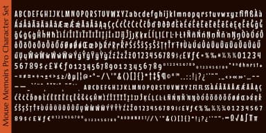 Mouse Memoirs Pro by Stiggy & Sands — Decorative Font — thumbnail 5