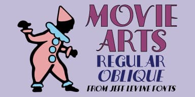 MOVIE ARTS JNL by Jeff Levine Fonts — Decorative Font — thumbnail 1