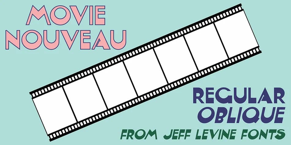 MOVIE NOUVEAU JNL by Jeff Levine Fonts — Decorative Font