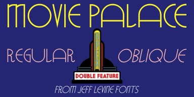 MOVIE PALACE JNL by Jeff Levine Fonts — Decorative Font — thumbnail 1