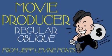 MOVIE PRODUCER JNL by Jeff Levine Fonts — Decorative Font — thumbnail 1