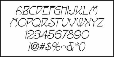 MOVIE ROMANCE JNL by Jeff Levine Fonts — Decorative Font — thumbnail 5