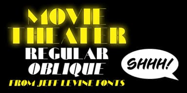 MOVIE THEATER JNL by Jeff Levine Fonts — Decorative Font — thumbnail 1