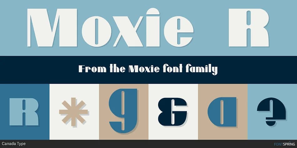 Moxie by Canada Type — Decorative Font