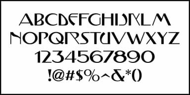 MUCHA NOUVEAU JNL by Jeff Levine Fonts — Decorative Font — thumbnail 3