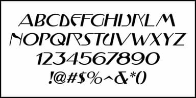 MUCHA NOUVEAU JNL by Jeff Levine Fonts — Decorative Font — thumbnail 5