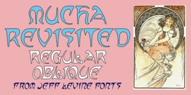 MUCHA REVISITED JNL by Jeff Levine Fonts — Decorative Font — thumbnail 1