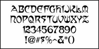 MUCHA REVISITED JNL by Jeff Levine Fonts — Decorative Font — thumbnail 3