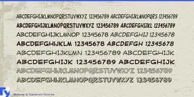 MUFFERAW by Typodermic Fonts Inc. — Decorative Font — thumbnail 4