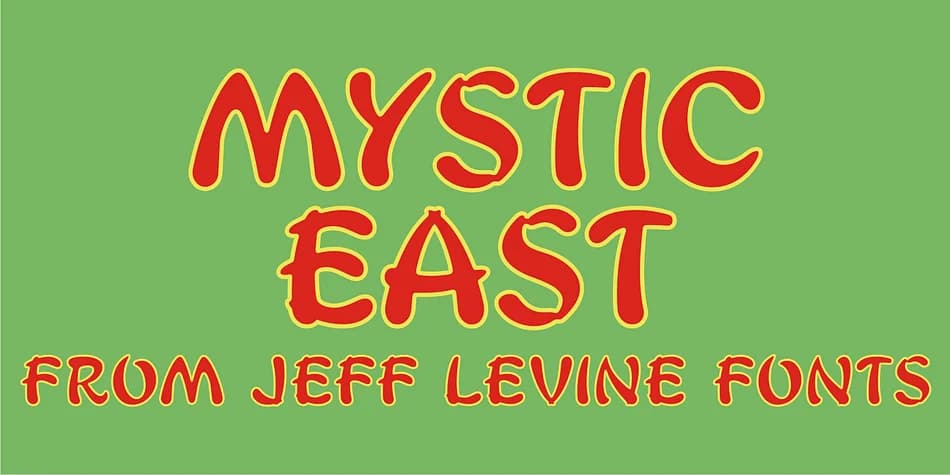 MYSTIC EAST JNL by Jeff Levine Fonts — Display Font