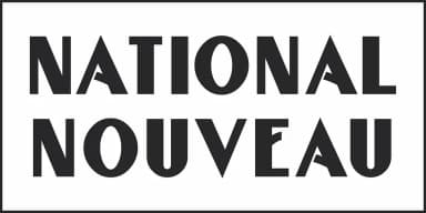 NATIONAL NOUVEAU JNL by Jeff Levine Fonts — Decorative Font — thumbnail 2