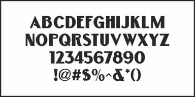 NATIONAL NOUVEAU JNL by Jeff Levine Fonts — Decorative Font — thumbnail 3