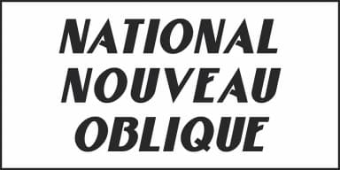 NATIONAL NOUVEAU JNL by Jeff Levine Fonts — Decorative Font — thumbnail 4