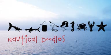 Nautical Doodles by Outside the Line — Dingbats Font — thumbnail 3