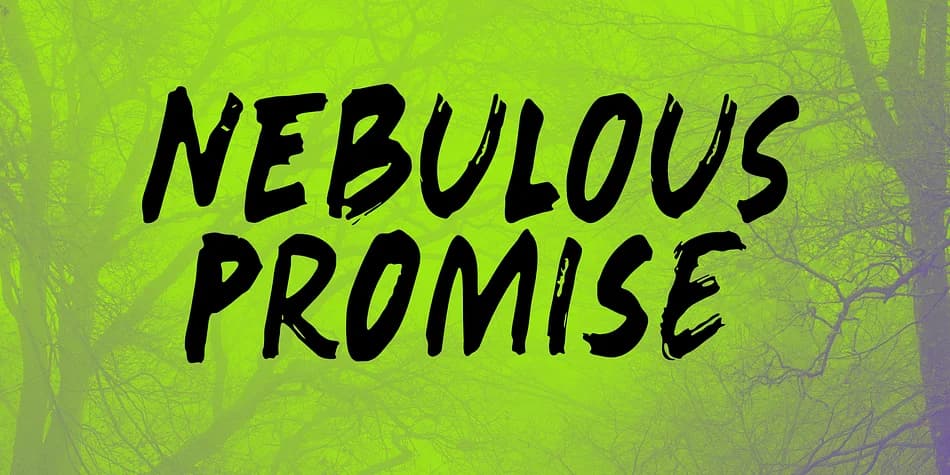 Nebulous Promise by Kitchen Table Type Foundry — Script Handwritten Font