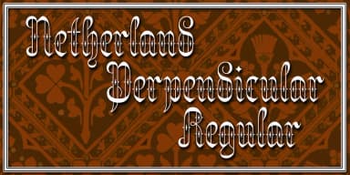 Netherland Perpendicular by Greater Albion Typefounders — Blackletter Font — thumbnail 3