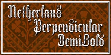 Netherland Perpendicular by Greater Albion Typefounders — Blackletter Font — thumbnail 4