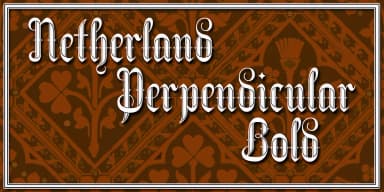 Netherland Perpendicular by Greater Albion Typefounders — Blackletter Font — thumbnail 5