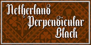 Netherland Perpendicular by Greater Albion Typefounders — Blackletter Font — thumbnail 6