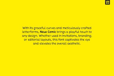 Neue Comic by Unio Creative Solutions — Decorative Font — thumbnail 3