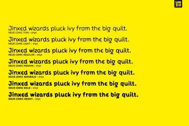 Neue Comic by Unio Creative Solutions — Decorative Font — thumbnail 9