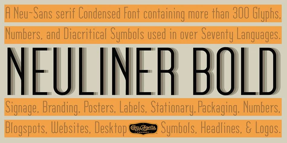 Neuliner by CozyFonts Foundry — Decorative Font