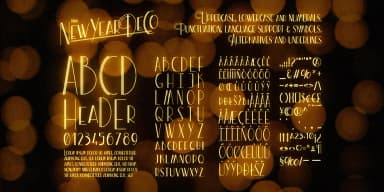 New Year Deco by Wingsart Studio — Decorative Font — thumbnail 2