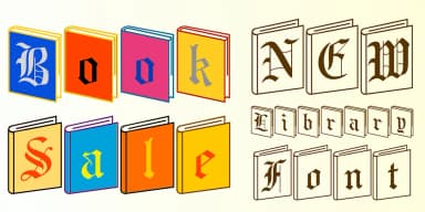 NewLibrary by Ingrimayne Type — Blackletter Font — thumbnail 1