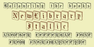 NewLibrary by Ingrimayne Type — Blackletter Font — thumbnail 2