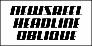 NEWSREEL HEADLINE JNL by Jeff Levine Fonts — Decorative Font — thumbnail 4