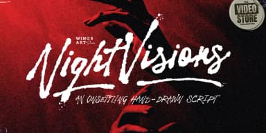 Night Visions by Wingsart Studio — Script Handwritten Font — thumbnail 1