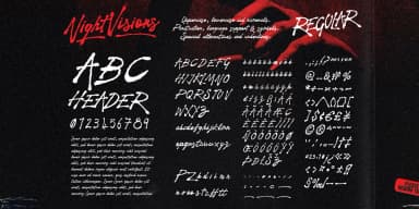 Night Visions by Wingsart Studio — Script Handwritten Font — thumbnail 3