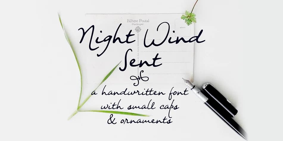 Night Wind Sent by Ana's Fonts — Dingbats Font