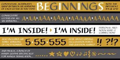 Nightmark BB by Blambot — Decorative Font — thumbnail 2