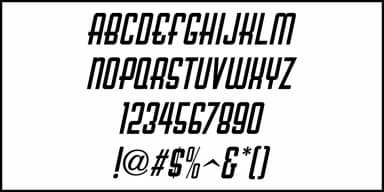 NINTH RACE JNL by Jeff Levine Fonts — Decorative Font — thumbnail 5