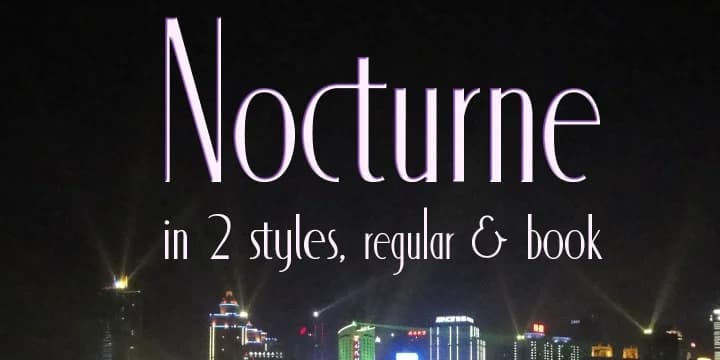 Nocturne by Scholtz Fonts — Decorative Font — preview 1