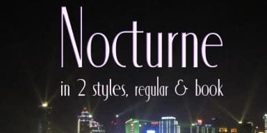Nocturne by Scholtz Fonts — Decorative Font — thumbnail 1