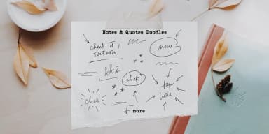 Notes And Quotes Font Duo by Ana's Fonts — Dingbats Font — thumbnail 9