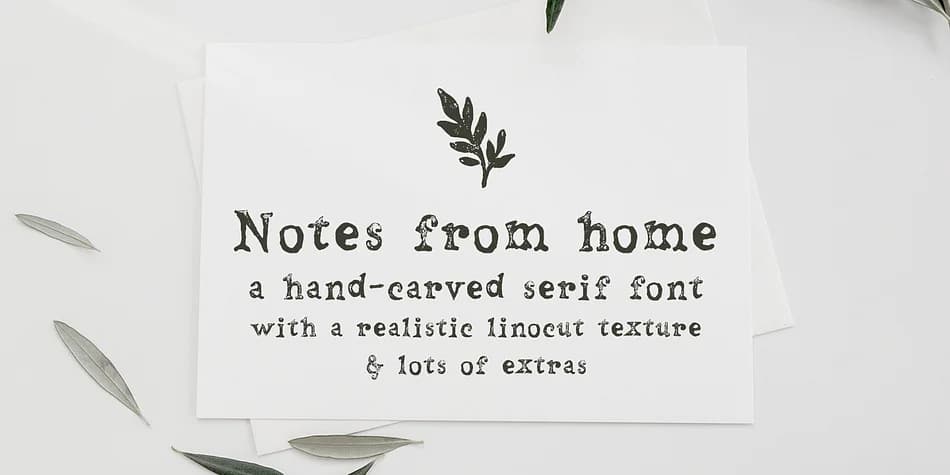 Notes From Home by Ana's Fonts — Dingbats Font