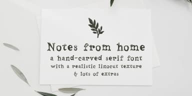 Notes From Home by Ana's Fonts — Dingbats Font — thumbnail 1