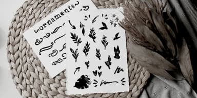 Notes From Home by Ana's Fonts — Dingbats Font — thumbnail 4