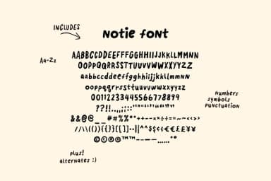 Notie by Studio Funshop — Display Font — thumbnail 5