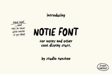 Notie by Studio Funshop — Display Font — thumbnail 7