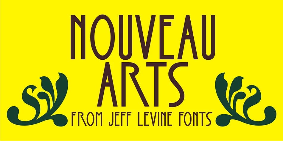NOUVEAU ARTS JNL by Jeff Levine Fonts — Decorative Font