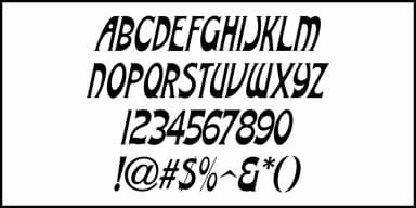 NOUVEAU AUTO JNL by Jeff Levine Fonts — Decorative Font — thumbnail 5