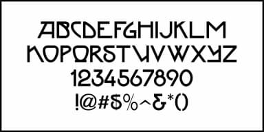 NOUVEAU CALENDAR JNL by Jeff Levine Fonts — Decorative Font — thumbnail 3