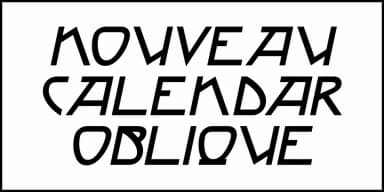 NOUVEAU CALENDAR JNL by Jeff Levine Fonts — Decorative Font — thumbnail 4